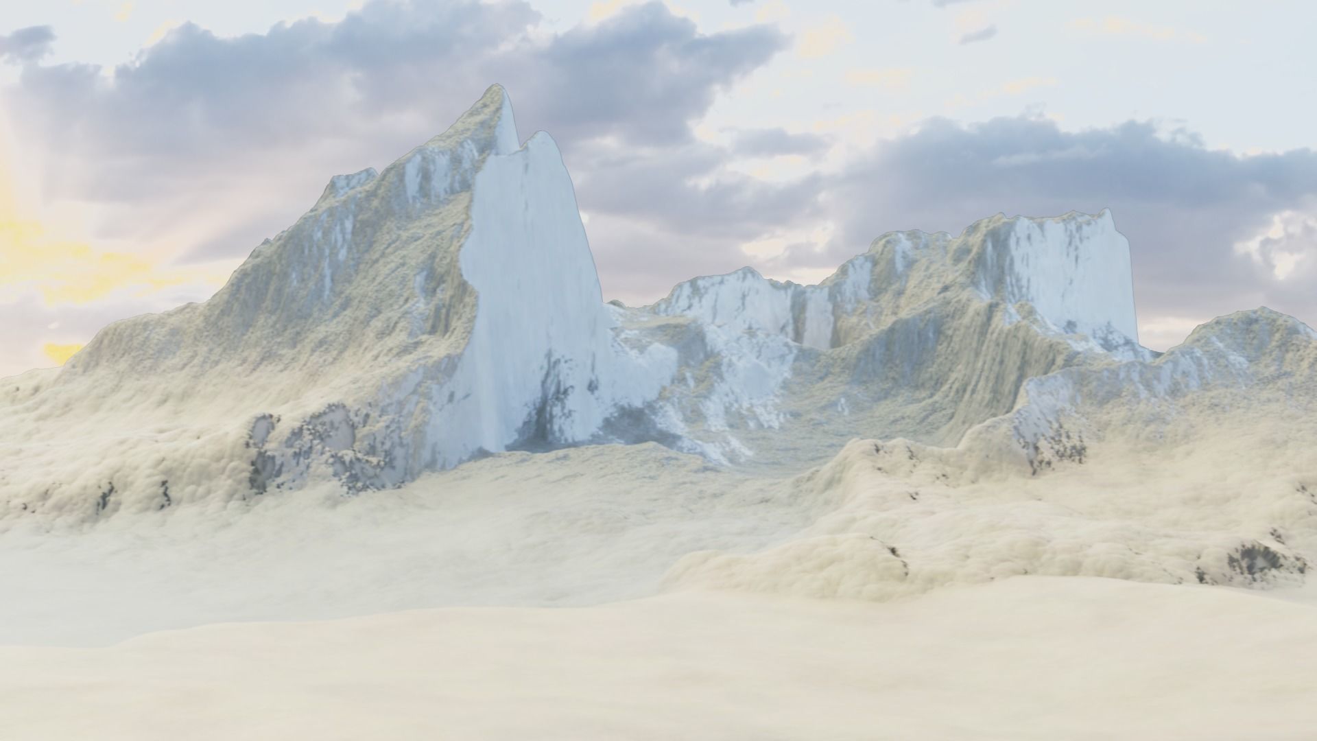 Mountain Terrain 1b 3D model_1