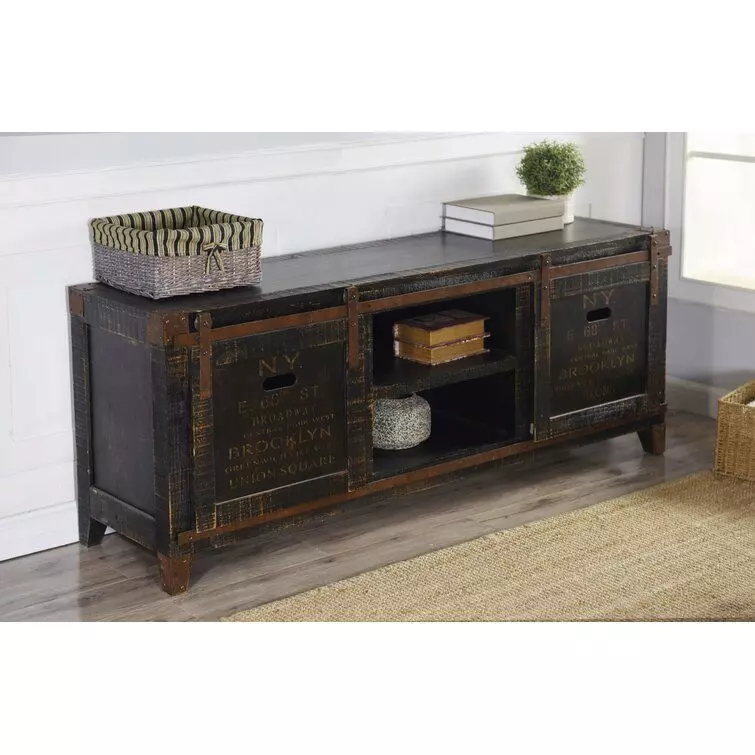 Omeo Wood TV Stand  3D model_0