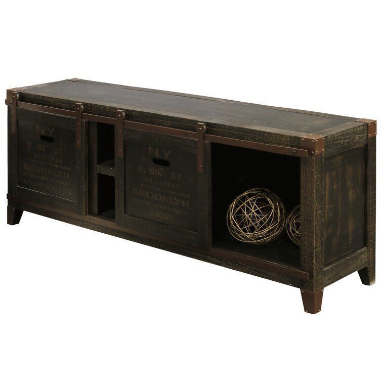 Omeo Wood TV Stand  3D model_3