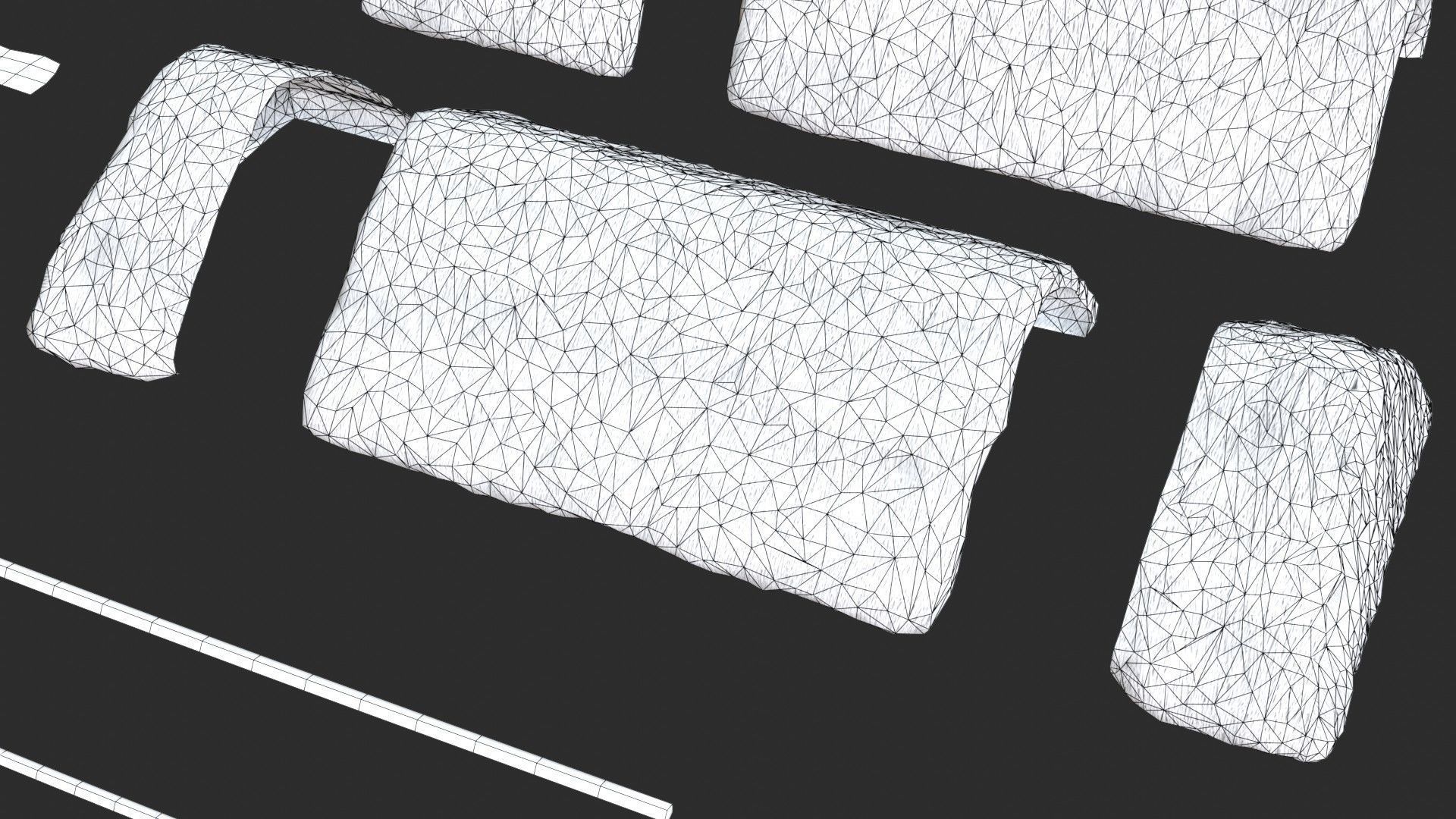 Thatched House Modular Kit Low-poly 3D model_16