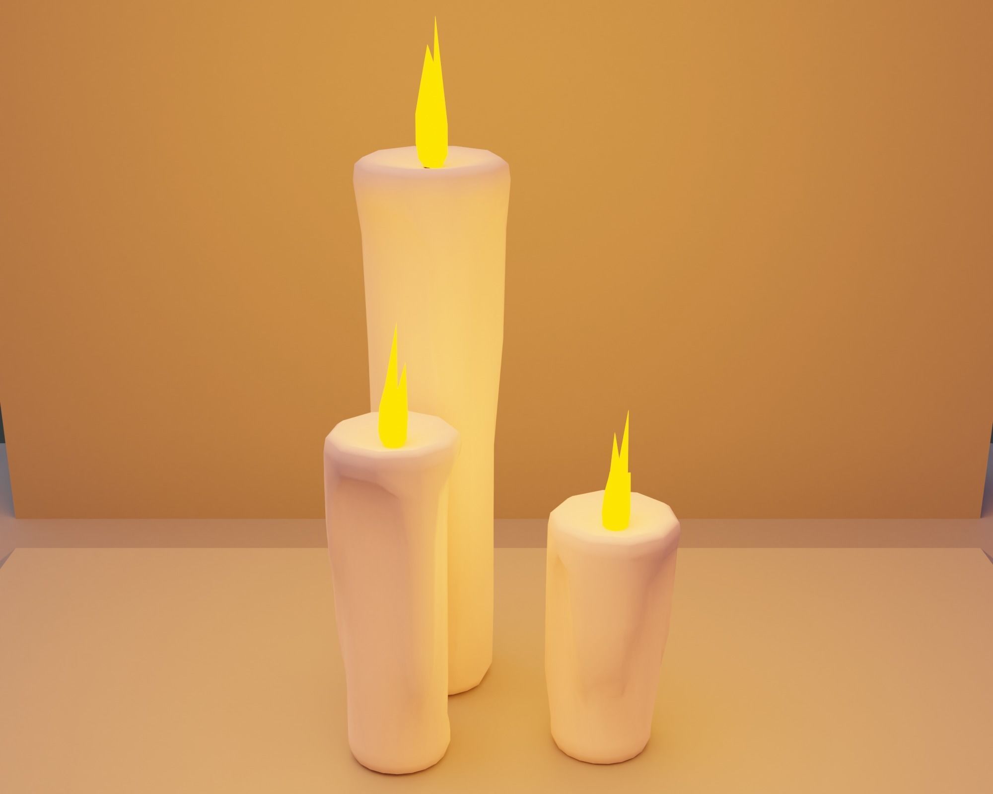 Cemetery bat flying in sky Low-poly 3D model_10