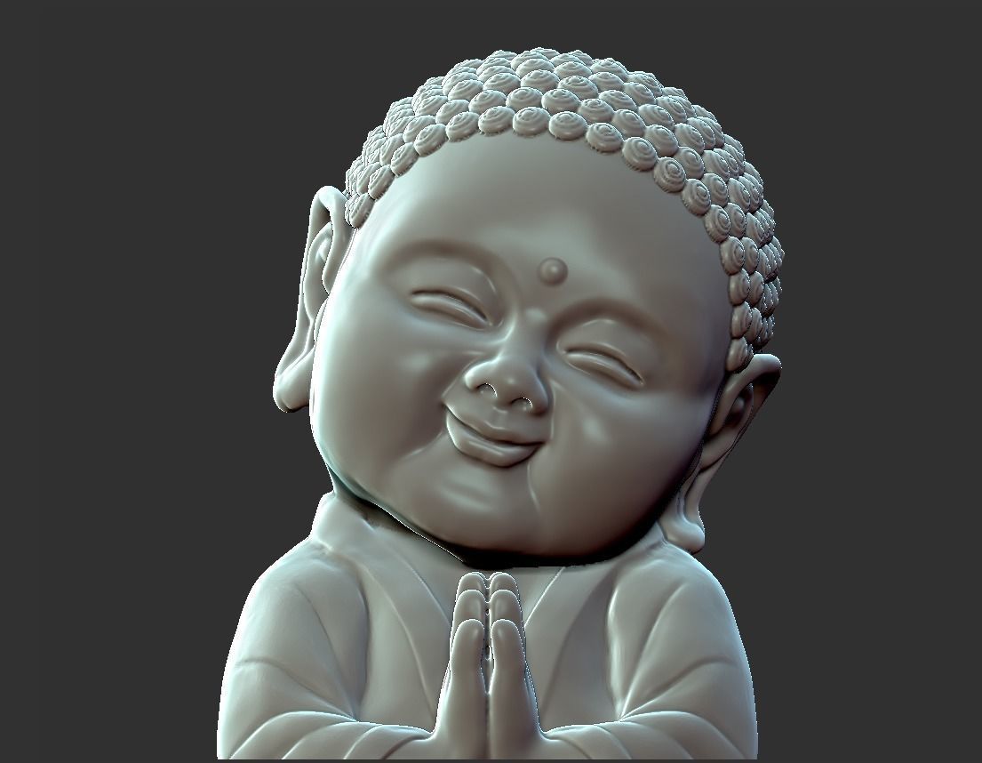 Baby Buddha 3D print model_4
