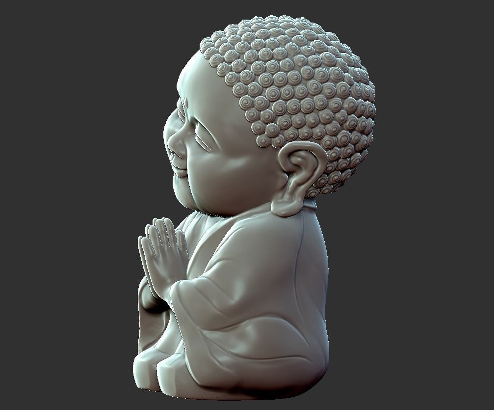 Baby Buddha 3D print model_2