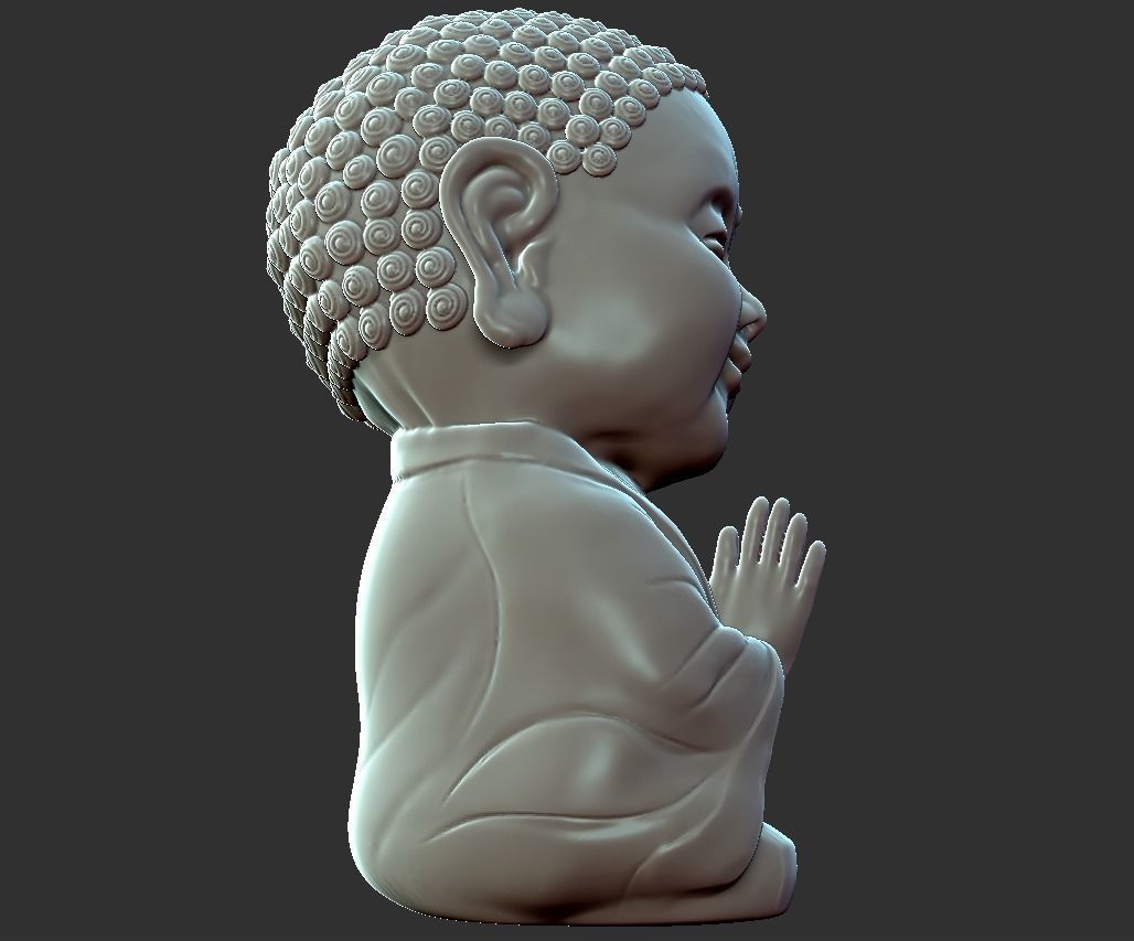 Baby Buddha 3D print model_1