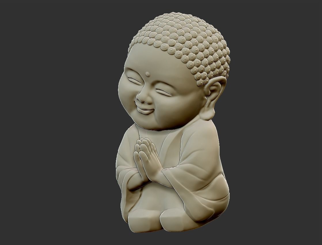 Baby Buddha 3D print model_5