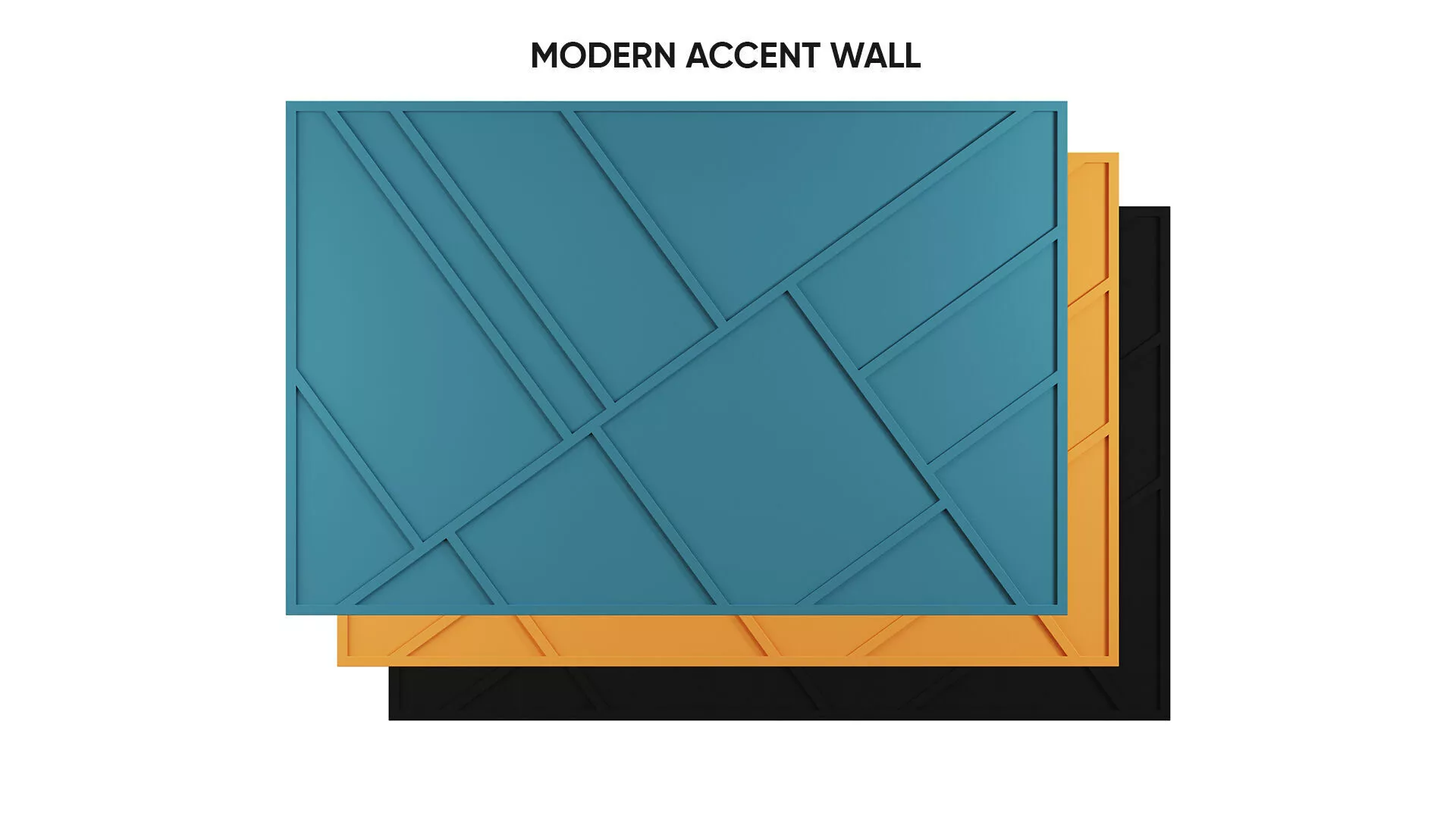Modern Accent Wall 3D model