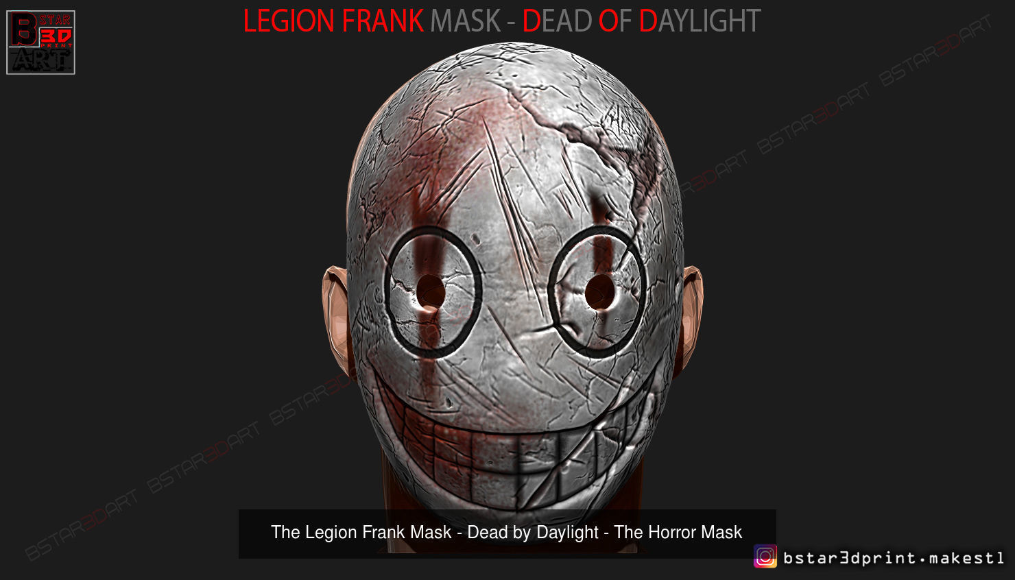 The Legion FJSJ - Dead by Daylight - Killer Masks 3D Model Collection_15