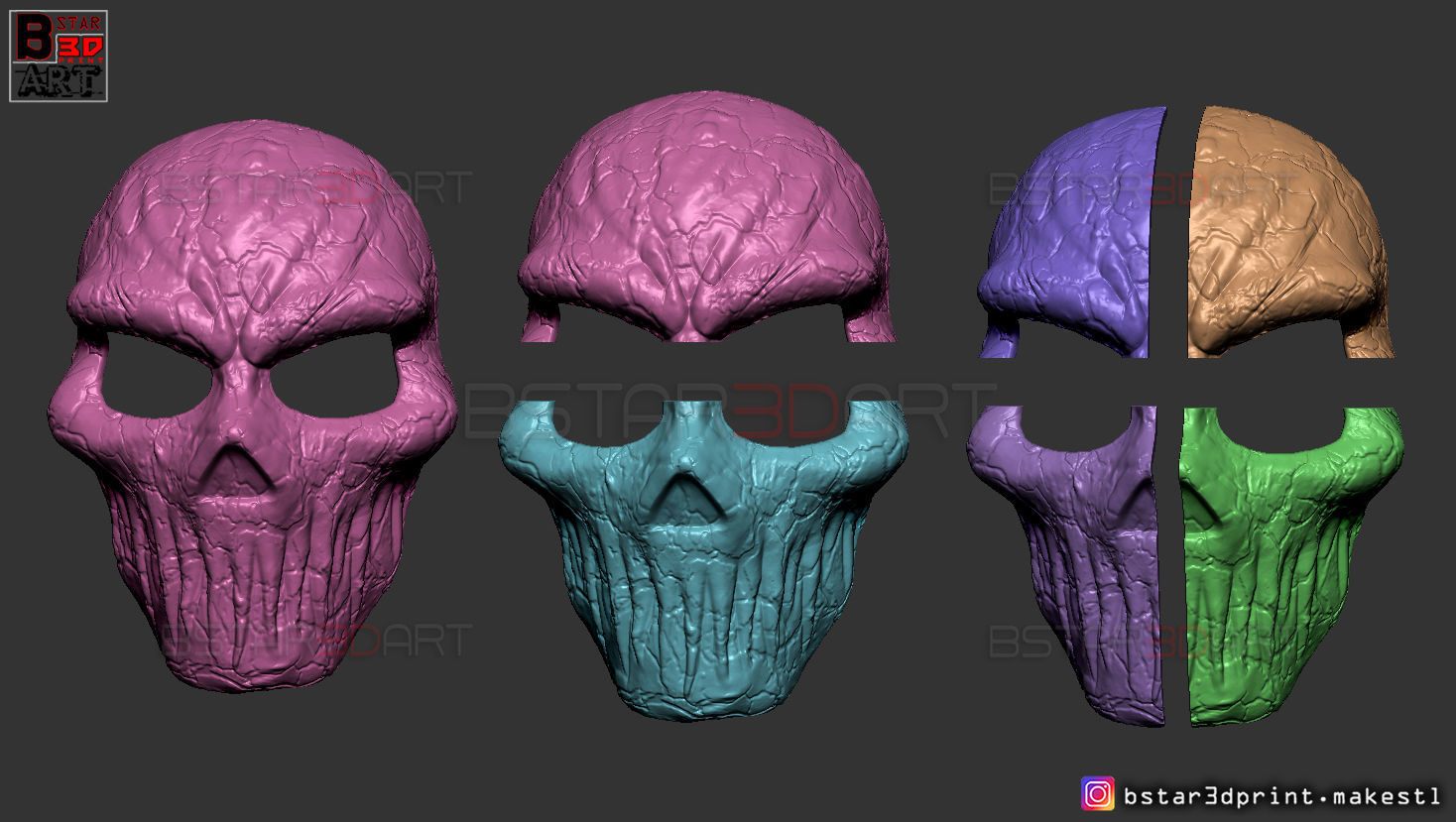 The Legion FJSJ - Dead by Daylight - Killer Masks 3D Model Collection_20