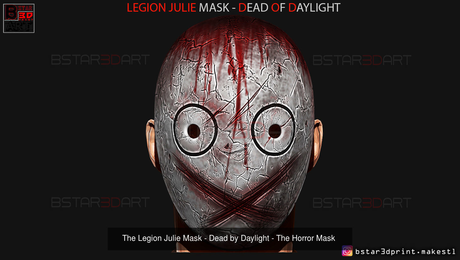 The Legion FJSJ - Dead by Daylight - Killer Masks 3D Model Collection_17
