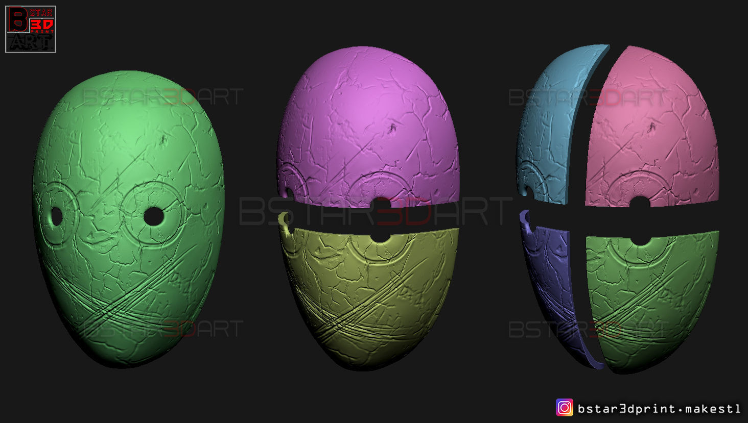 The Legion FJSJ - Dead by Daylight - Killer Masks 3D Model Collection_22