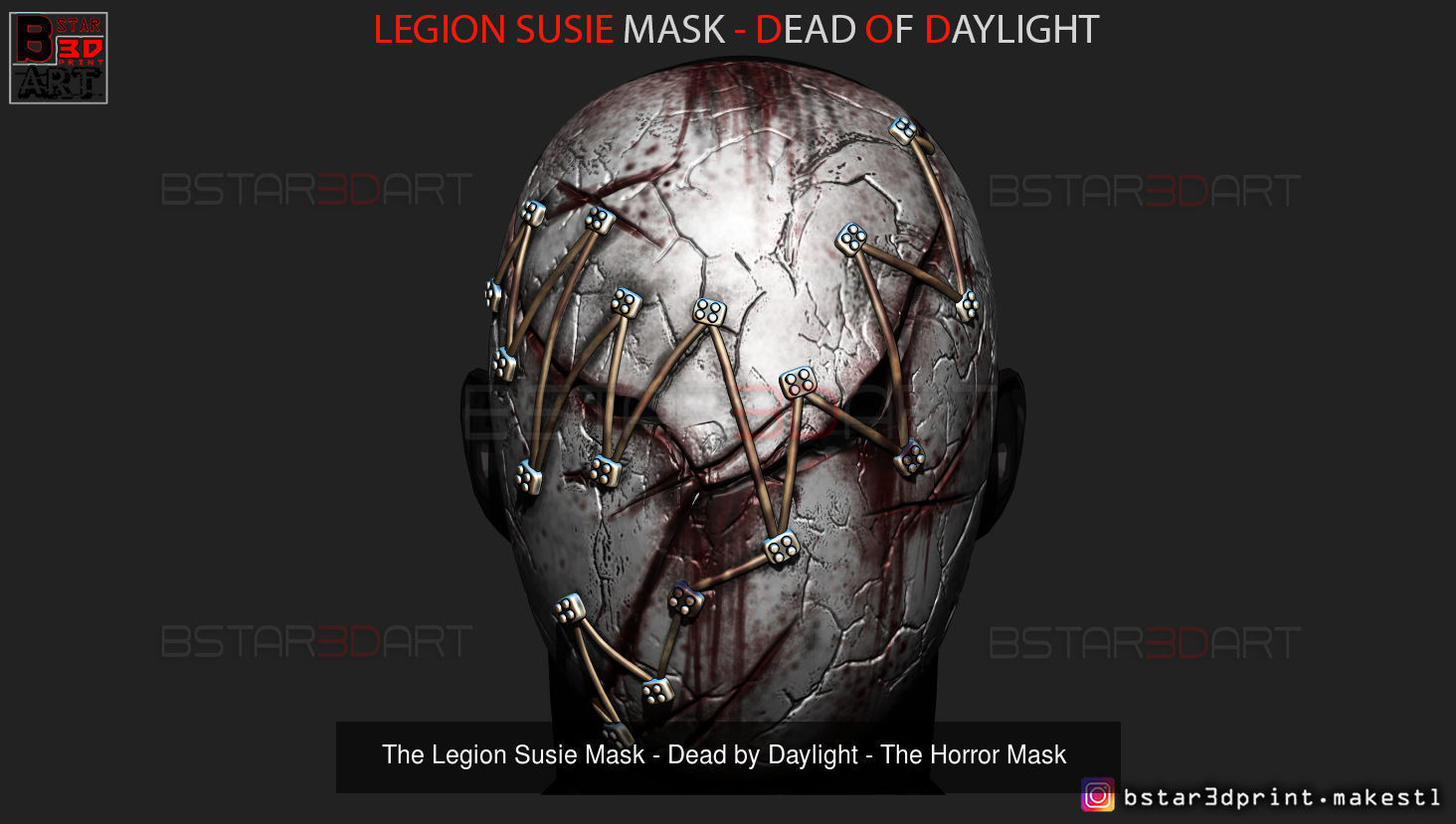 The Legion FJSJ - Dead by Daylight - Killer Masks 3D Model Collection_19