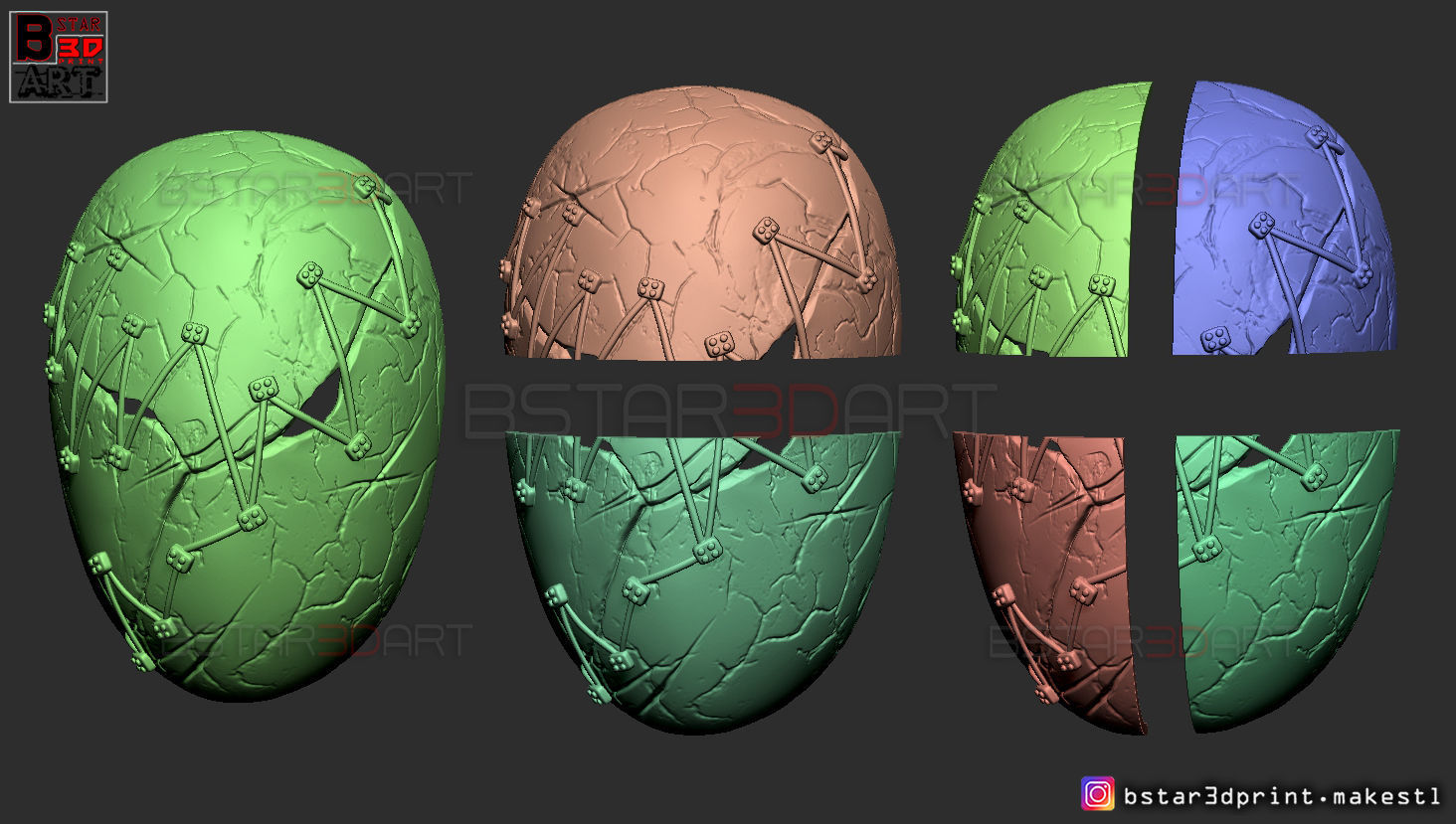 The Legion FJSJ - Dead by Daylight - Killer Masks 3D Model Collection_18