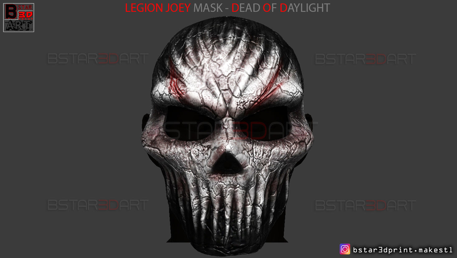 The Legion FJSJ - Dead by Daylight - Killer Masks 3D Model Collection_26