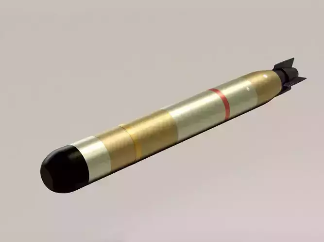 MU90 Impact torpedo low-poly 3d model 3D model