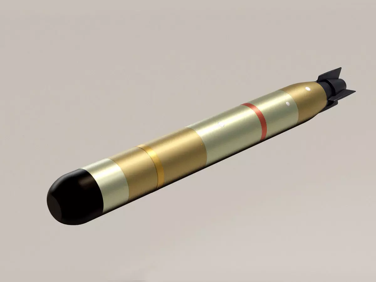 MU90 Impact torpedo low-poly 3D model_0