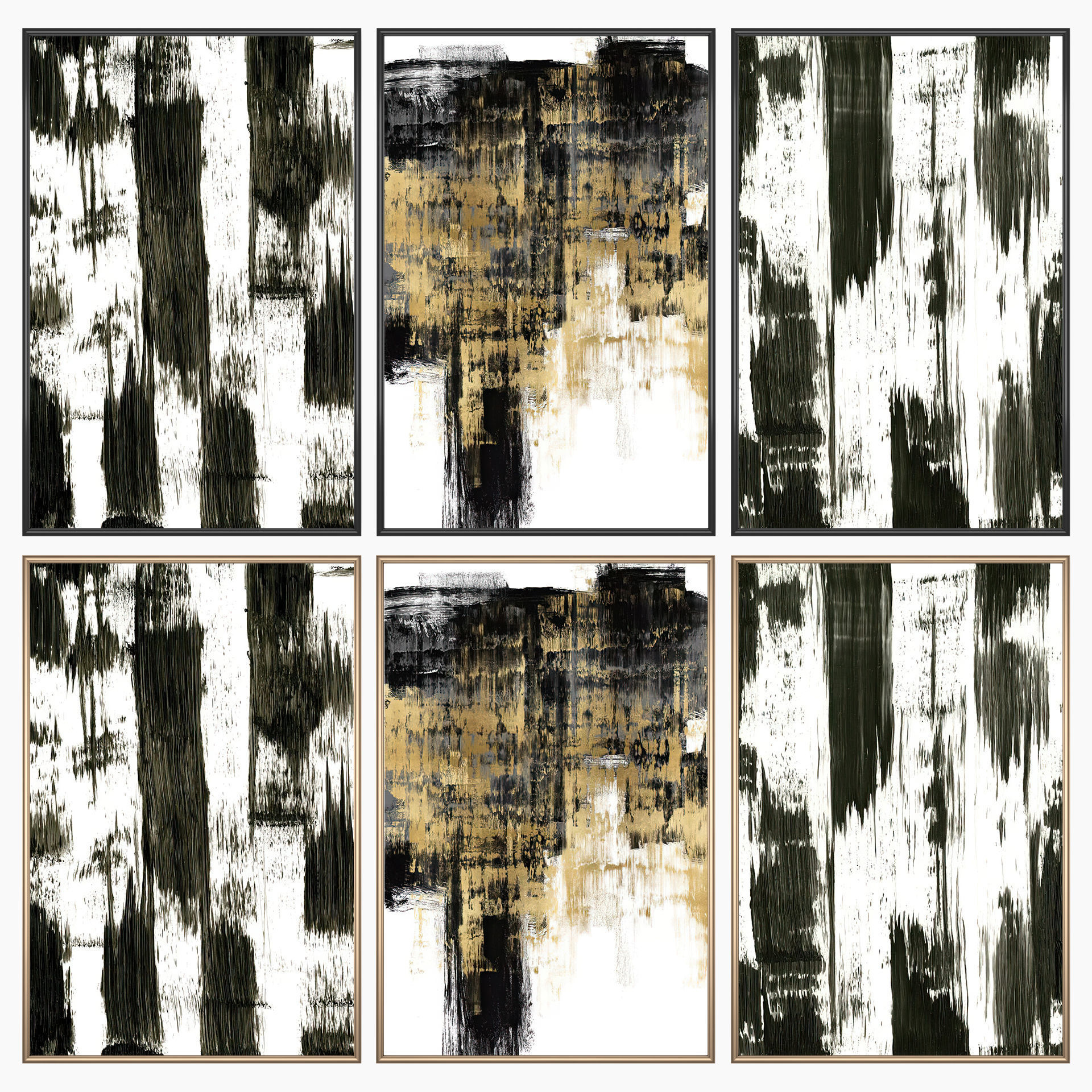 Wall Art Set 3536 3D model_1