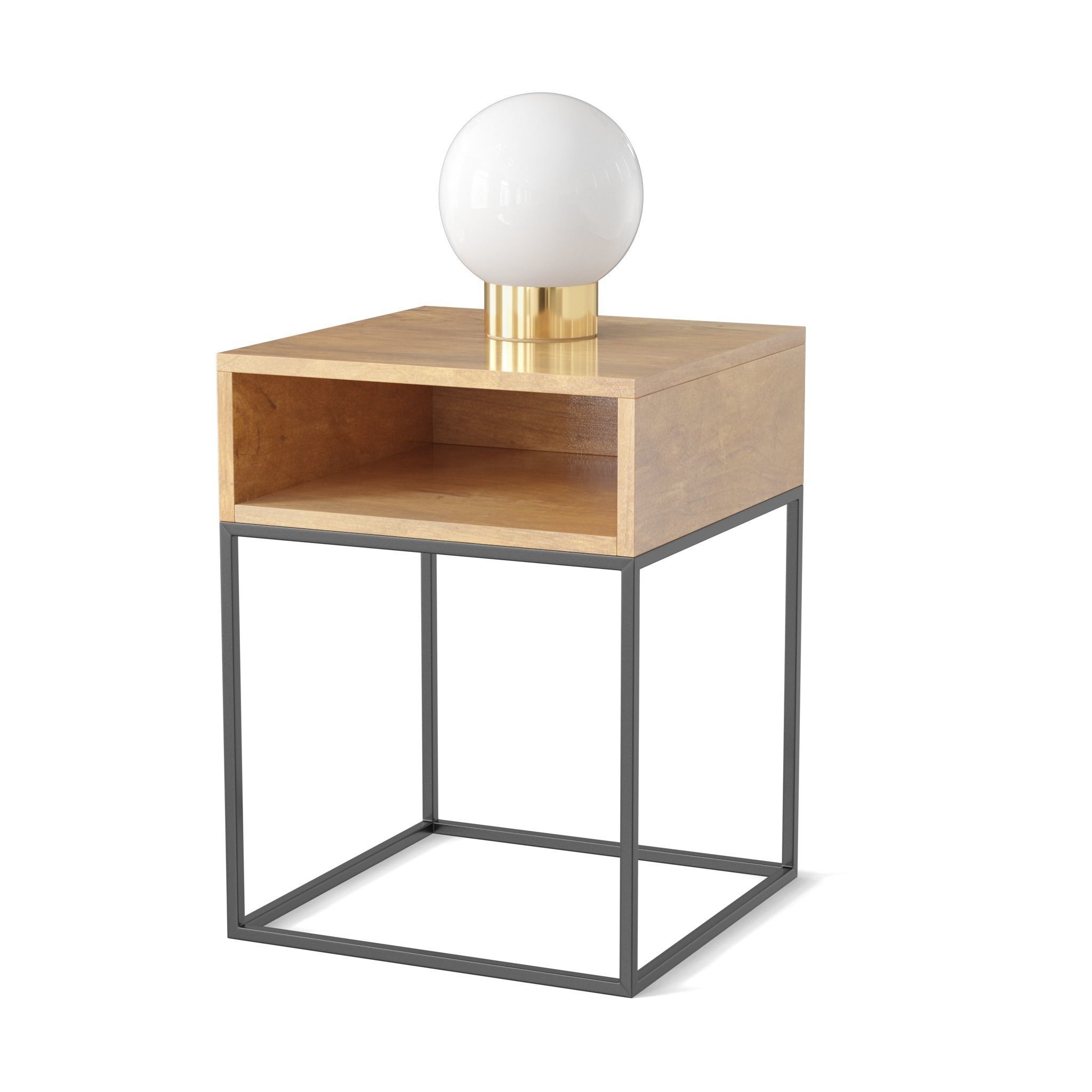 Bedside Table Collection Low-poly 3D model_4