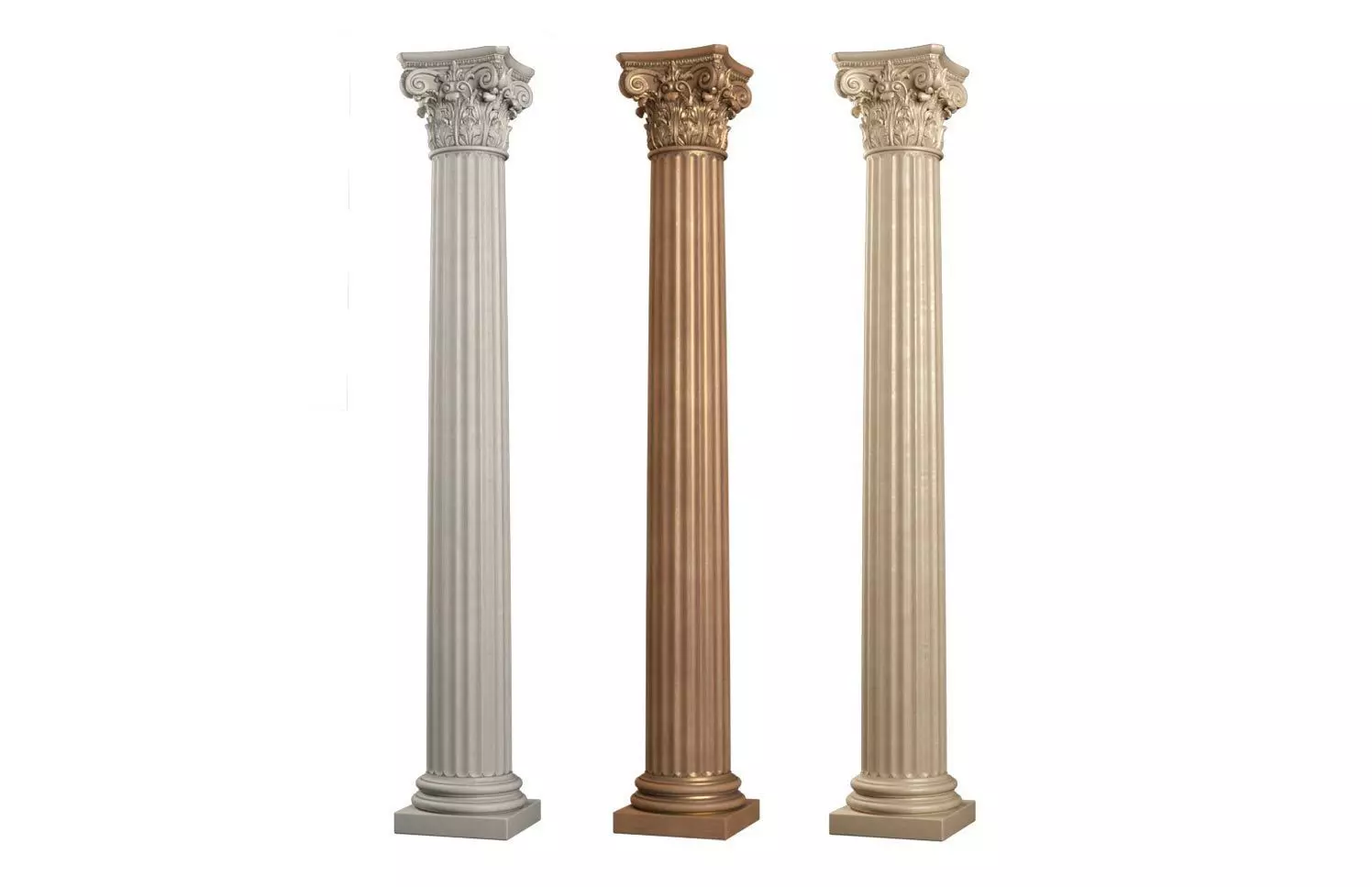 Classical round columns 3D model_0