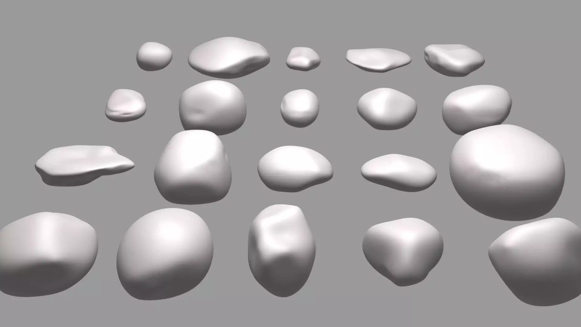 Riverstones Pack 3D model