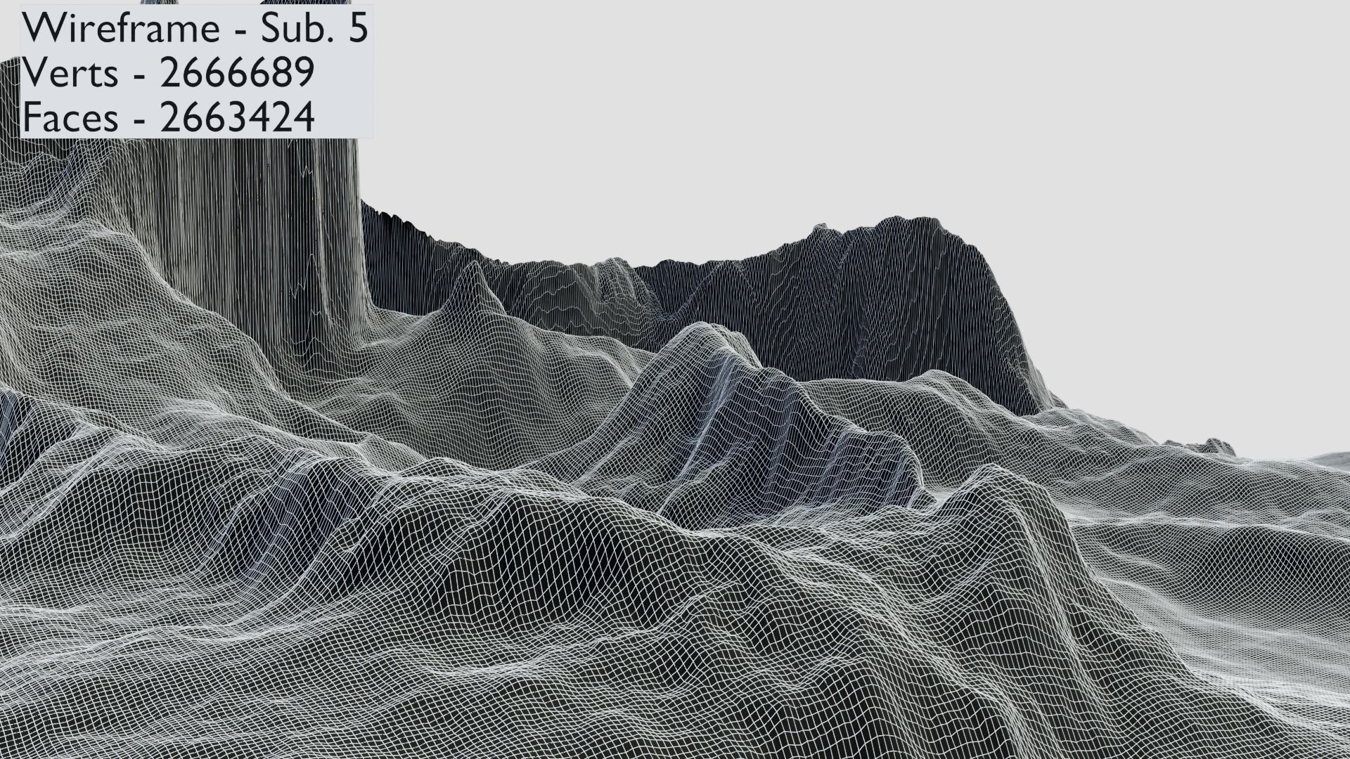 Mountain Terrain 1d 3D model_31