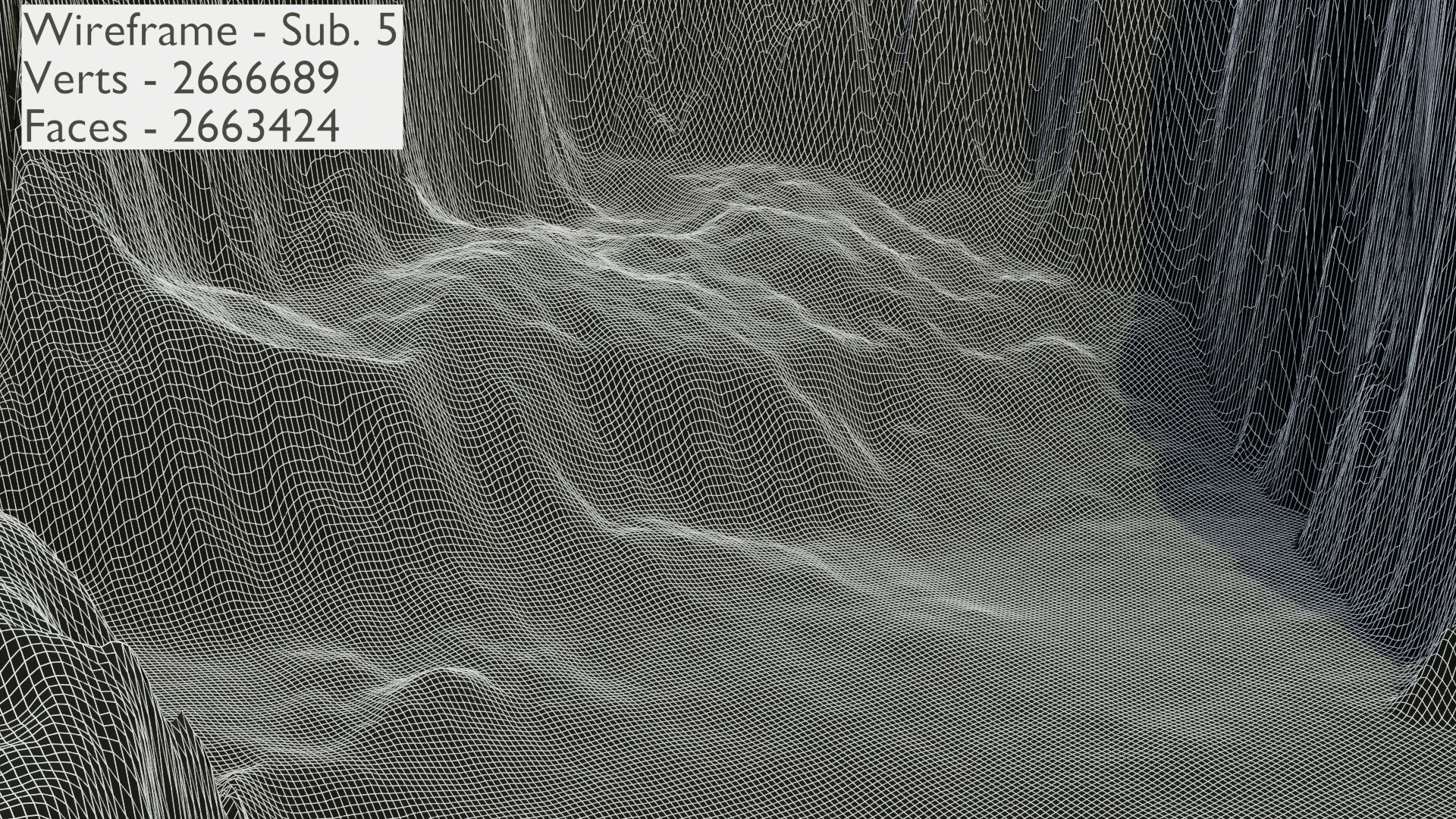 Mountain Terrain 1d 3D model_36