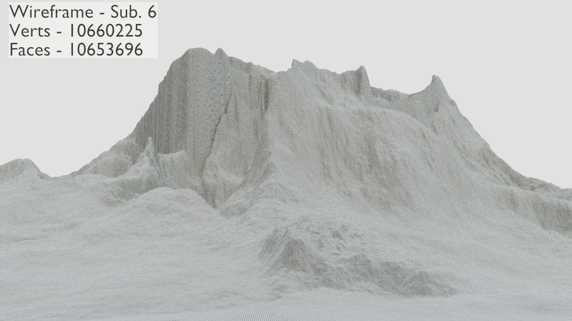 Mountain Terrain 1d 3D model_43