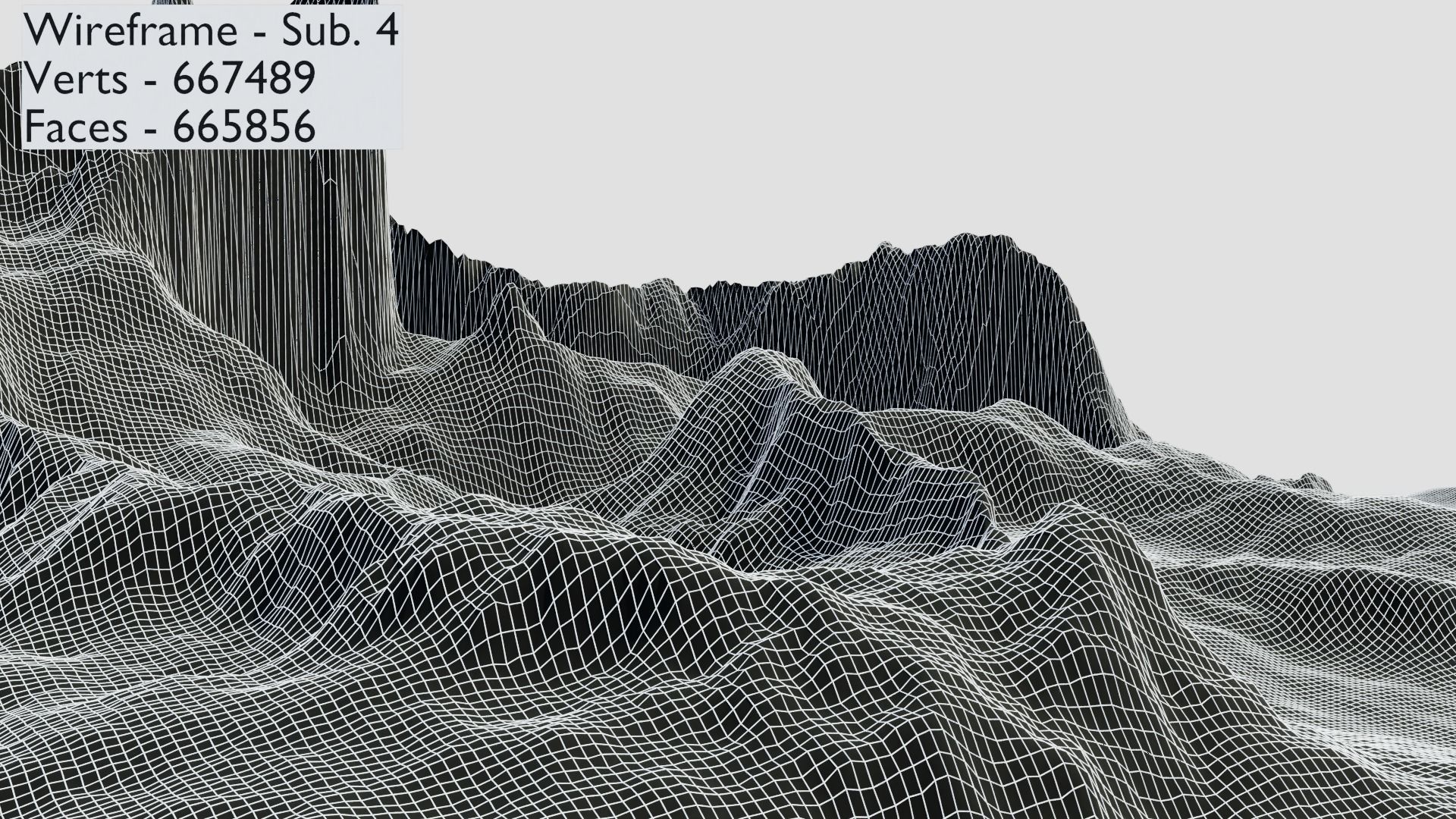 Mountain Terrain 1d 3D model_18