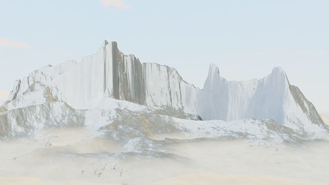 Mountain Terrain 1d 3D model