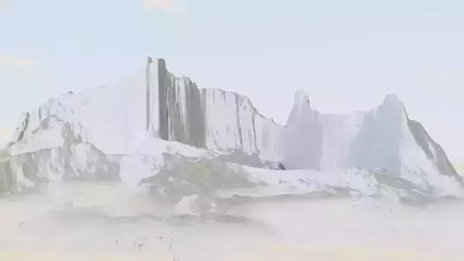 Mountain Terrain 1d 3D model