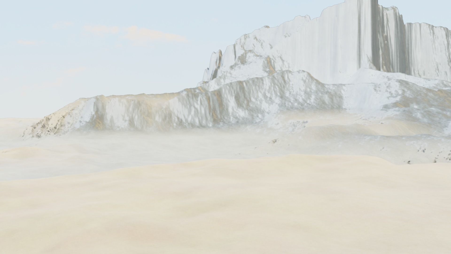 Mountain Terrain 1d 3D model_6