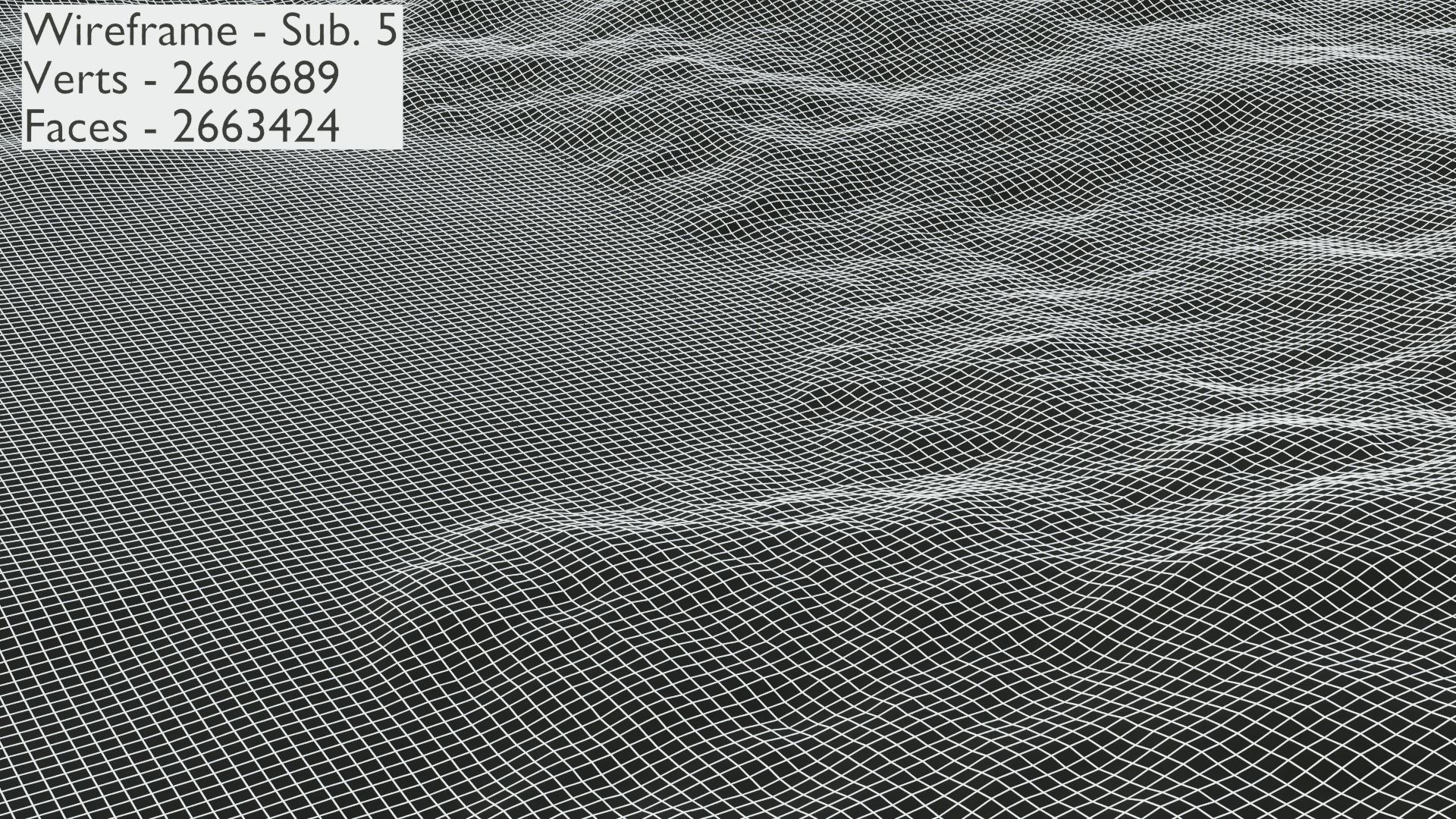 Mountain Terrain 1d 3D model_35