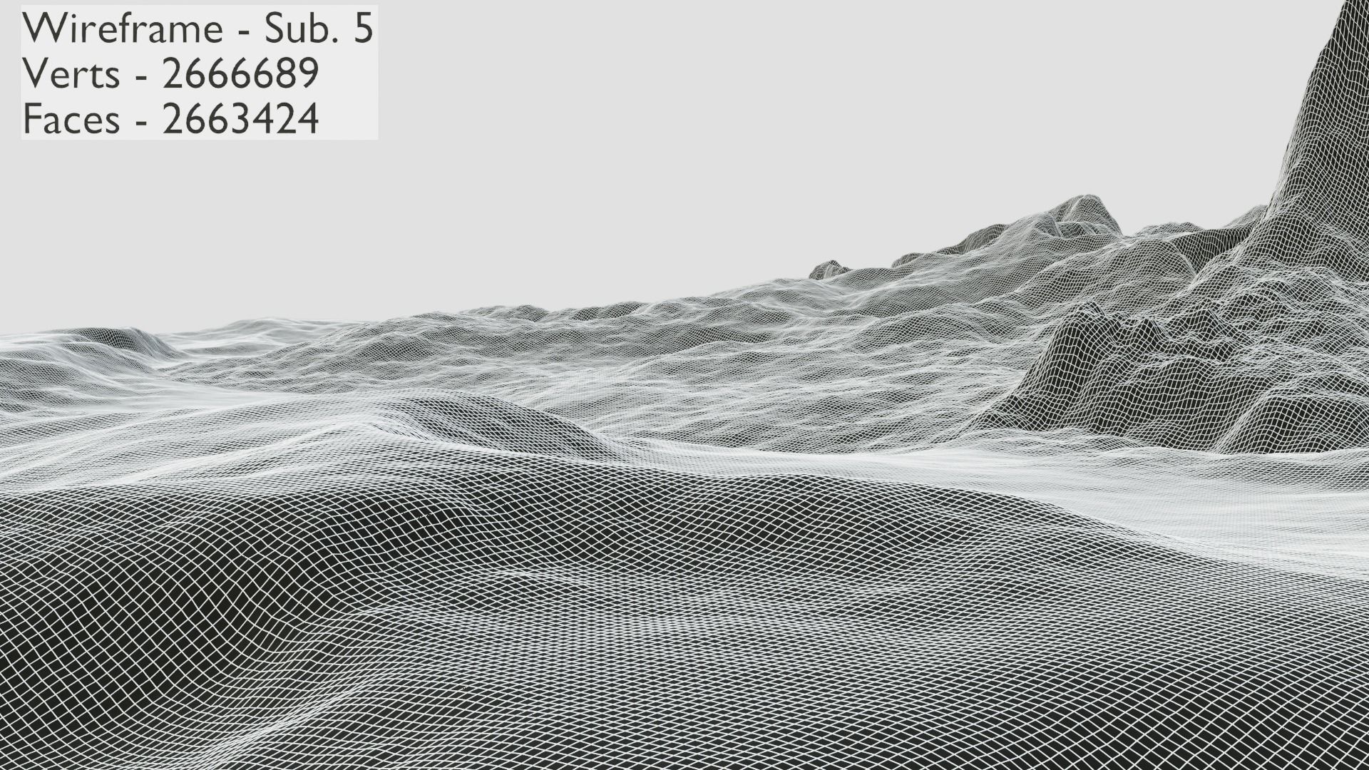 Mountain Terrain 1d 3D model_33