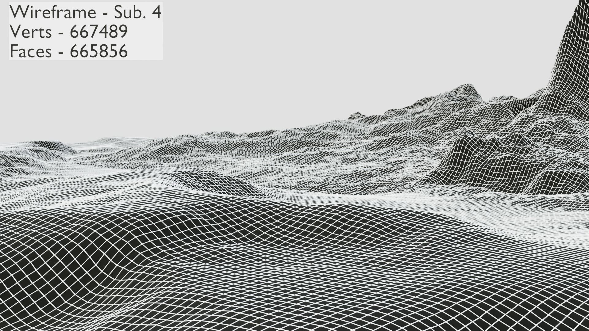 Mountain Terrain 1d 3D model_20