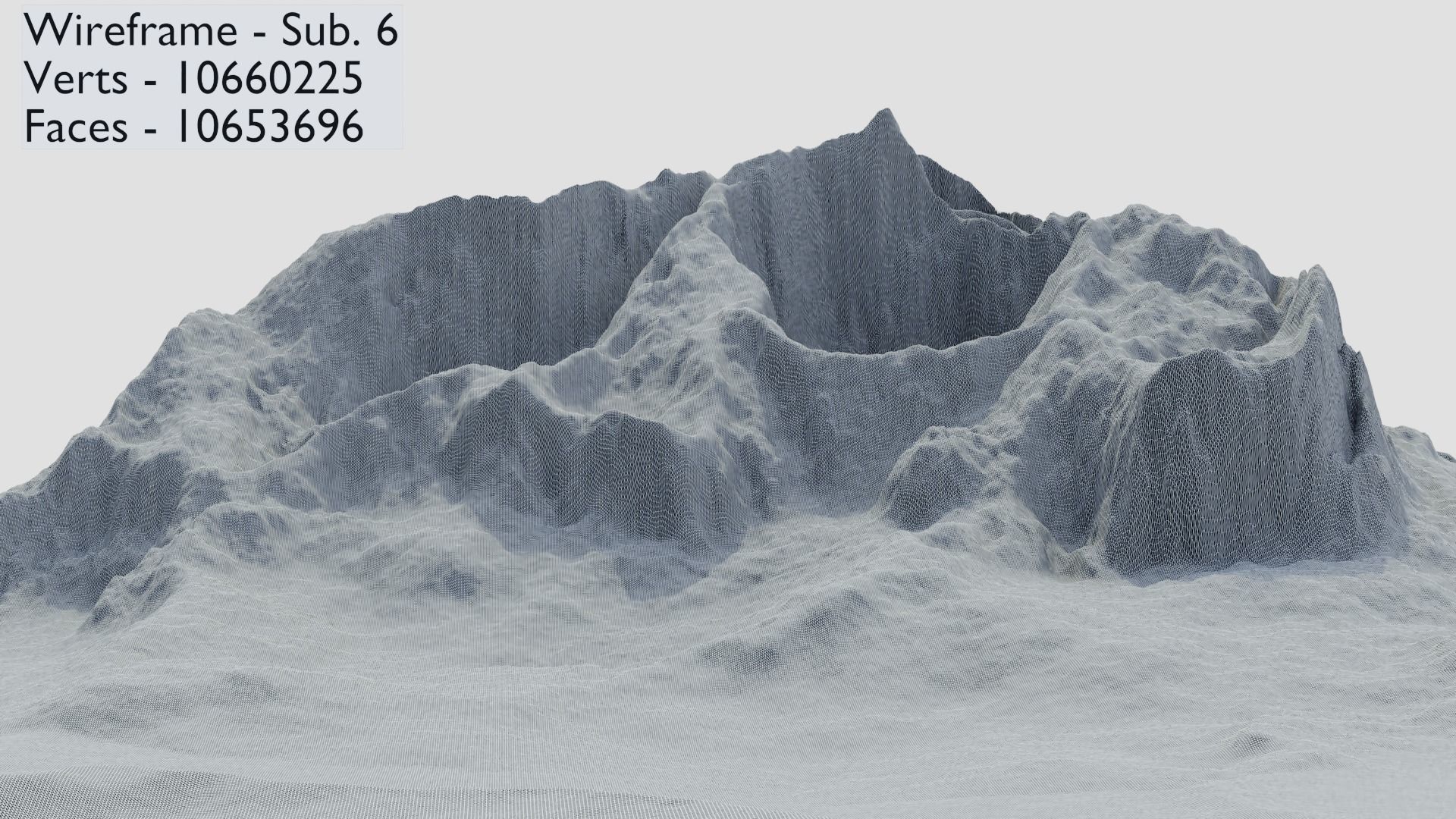 Mountain Terrain 1d 3D model_41
