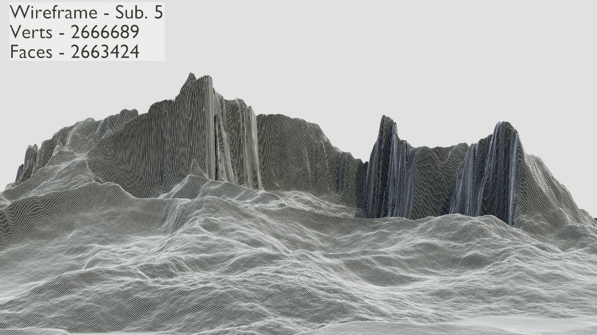 Mountain Terrain 1d 3D model_26