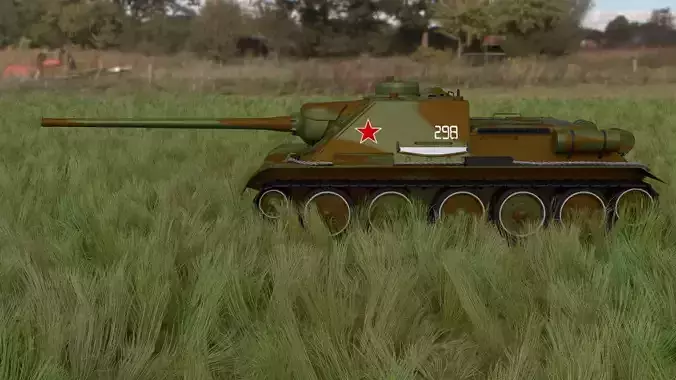 SU 100 Tank Destroyer HDRI Camo