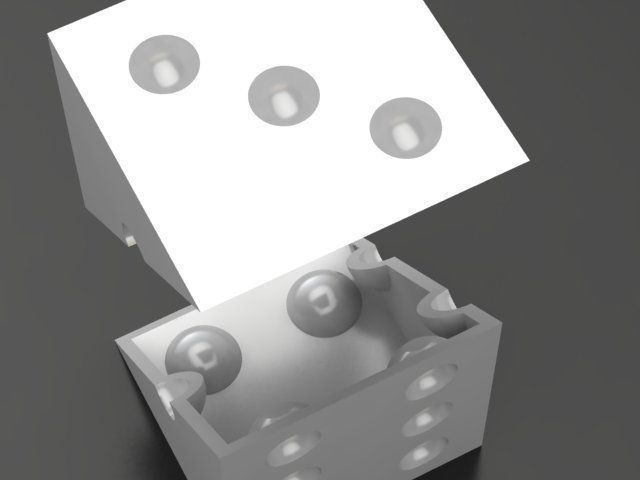 Dice Detailed 3D Free 3D model_3