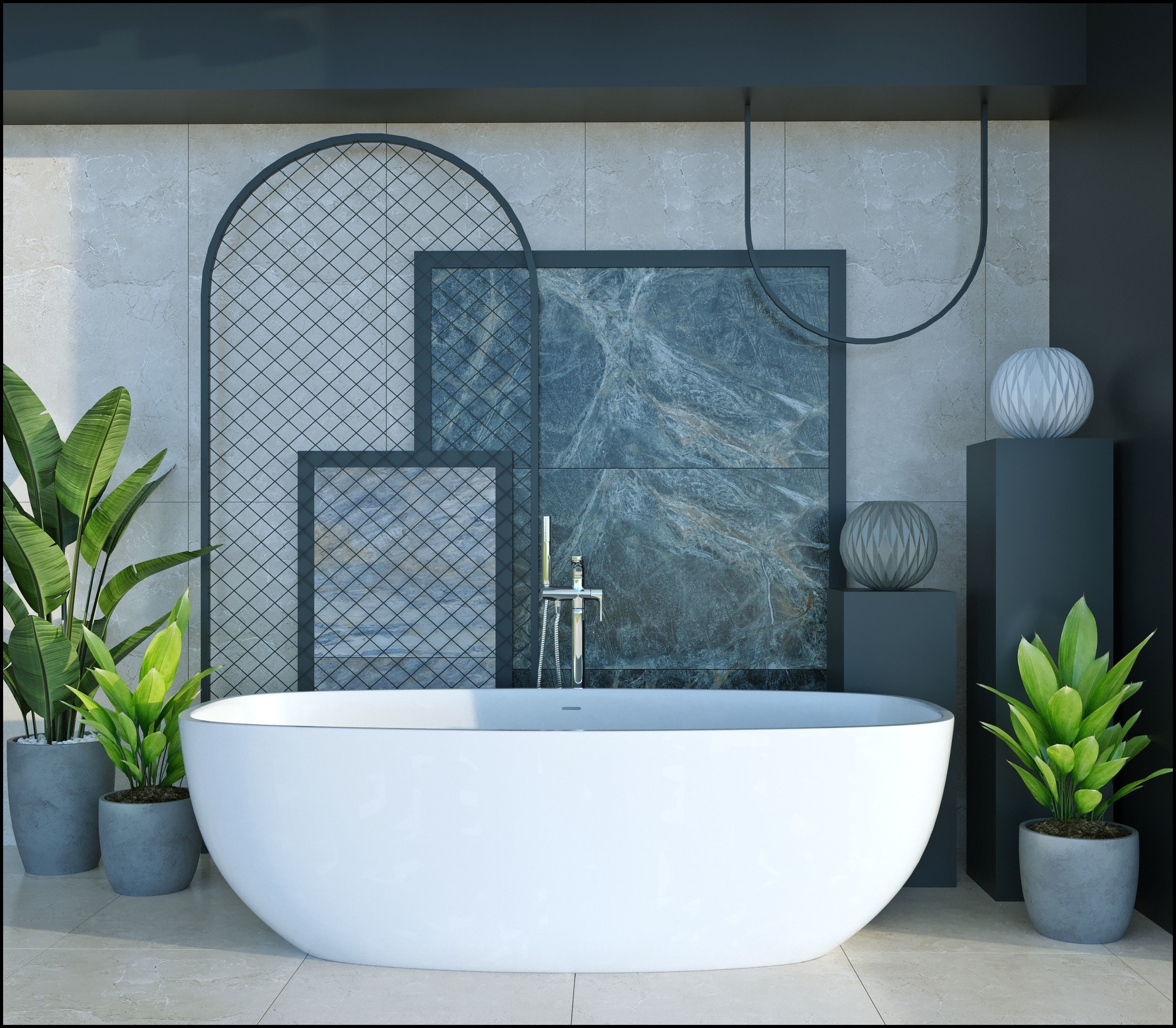 Showroom Scene 3D model_9