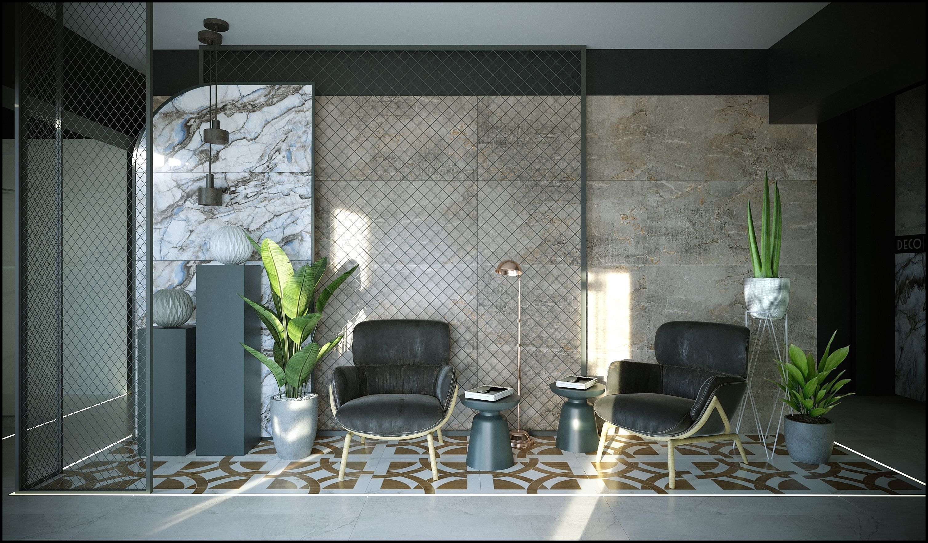 Showroom Scene 3D model_4