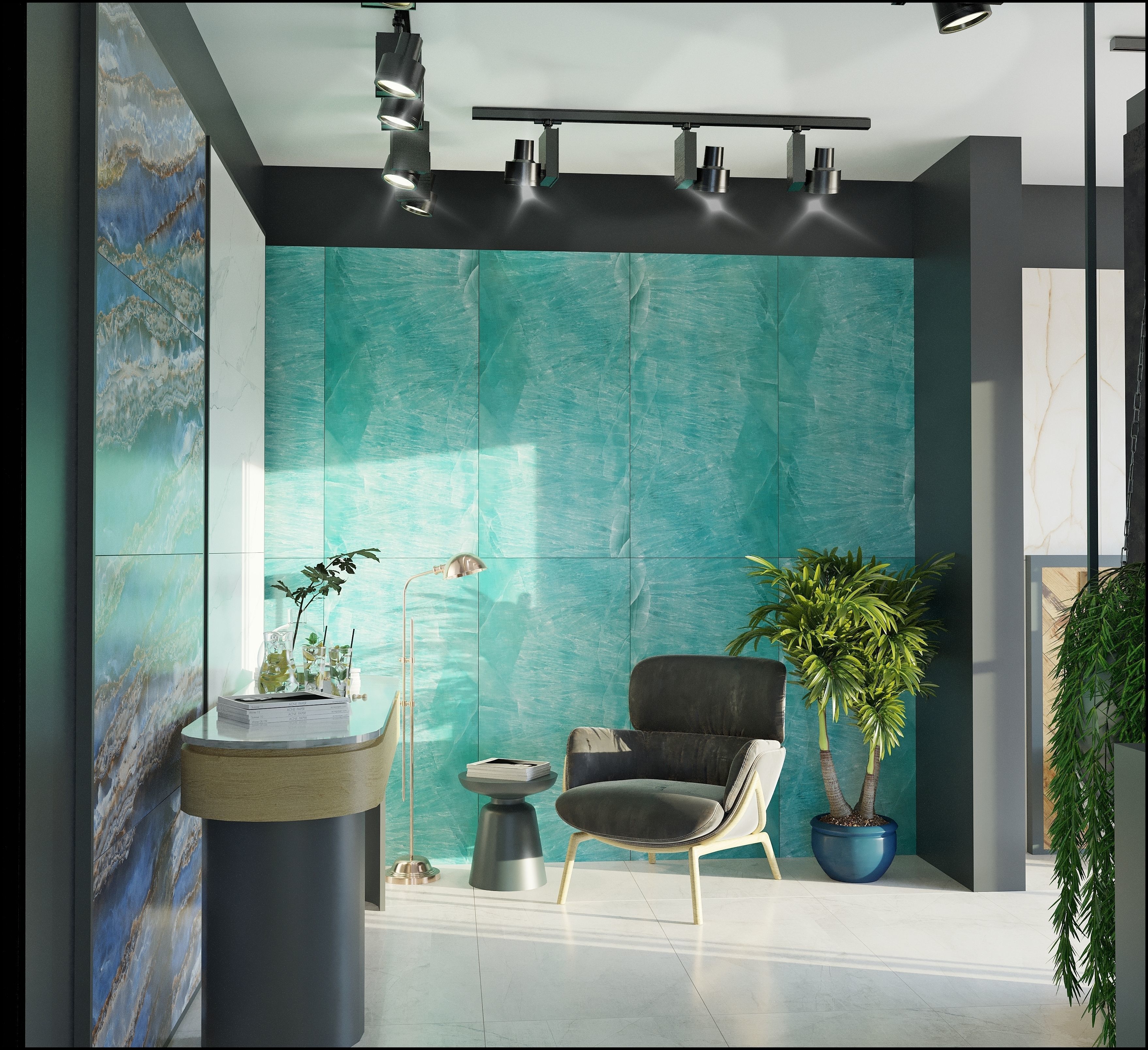 Showroom Scene 3D model_2