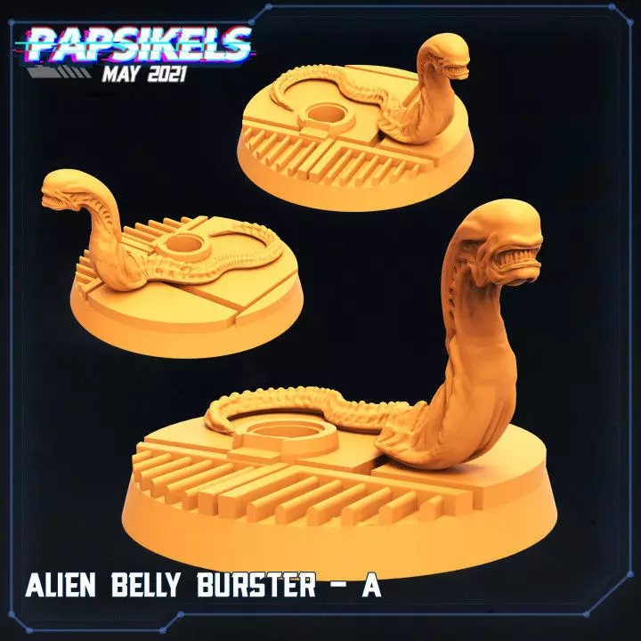 ALIEN BELLY BUSTER SET 3D print model_0