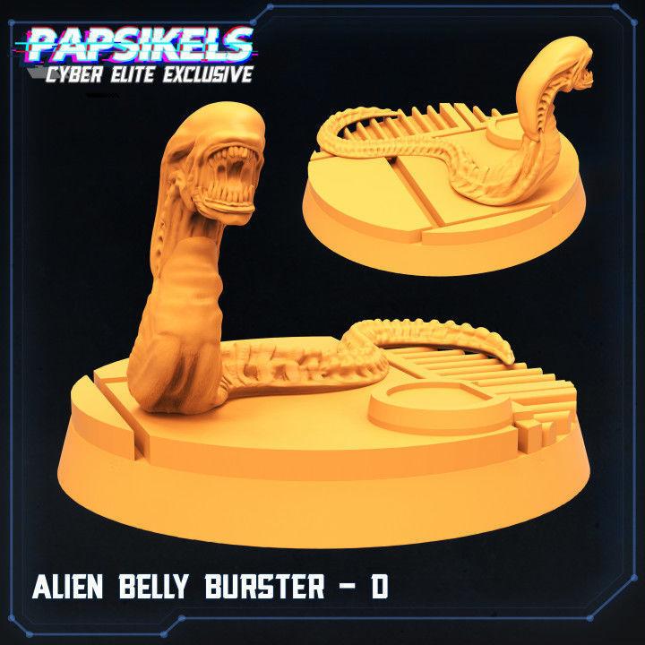 ALIEN BELLY BUSTER SET 3D print model_4