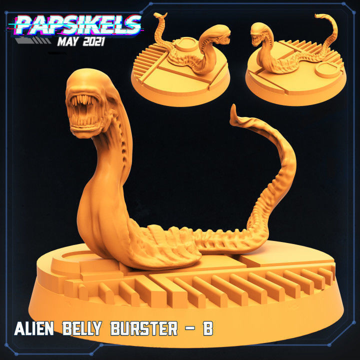 ALIEN BELLY BUSTER SET 3D print model_2