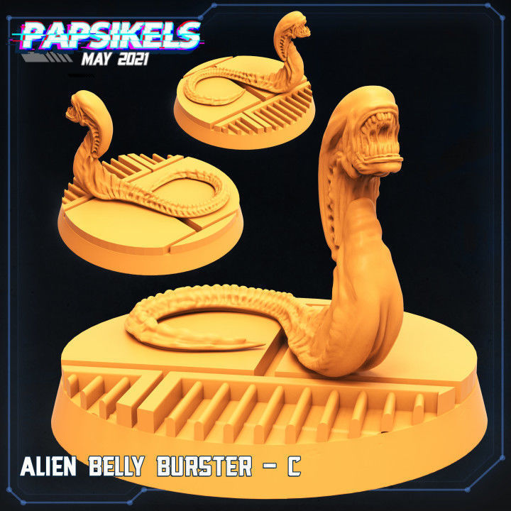 ALIEN BELLY BUSTER SET 3D print model_3