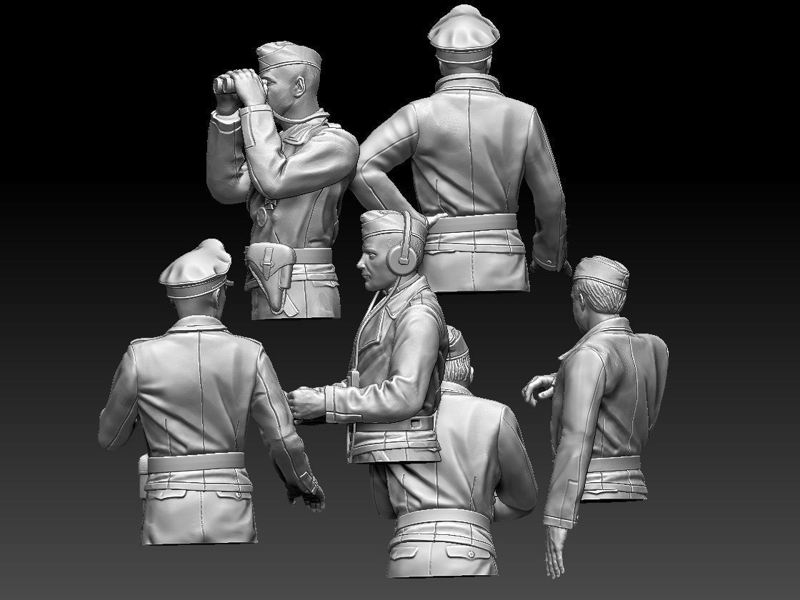 German tank crew  3D print model_25