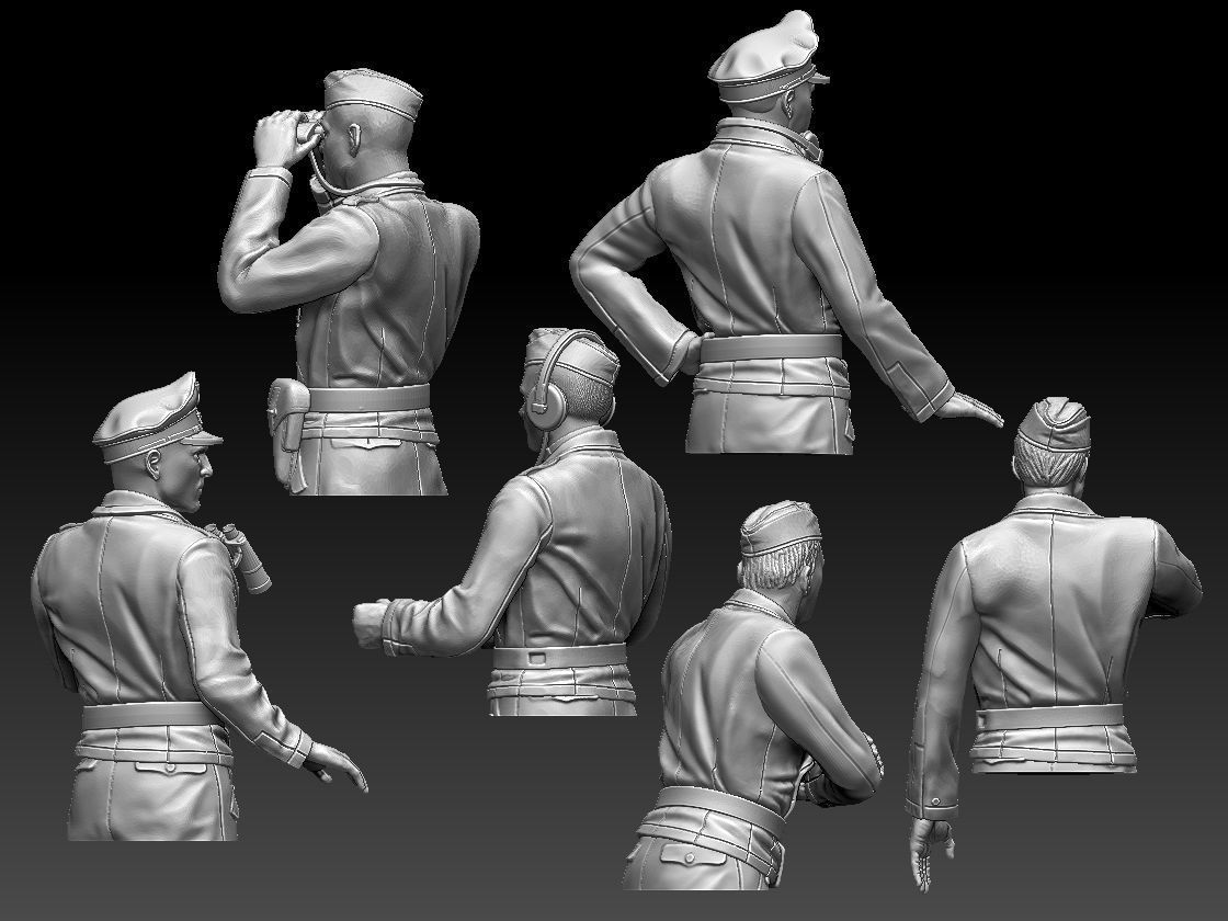 German tank crew  3D print model_26
