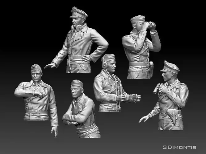 German tank crew  3D print model