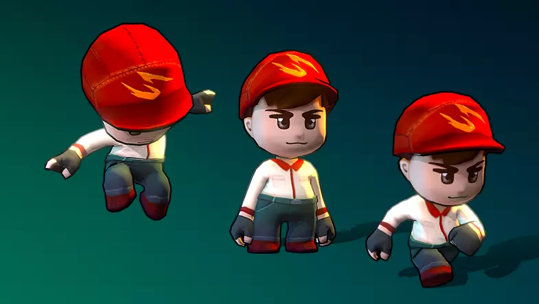 VIASS Free Character Pack Free low-poly 3D model_0