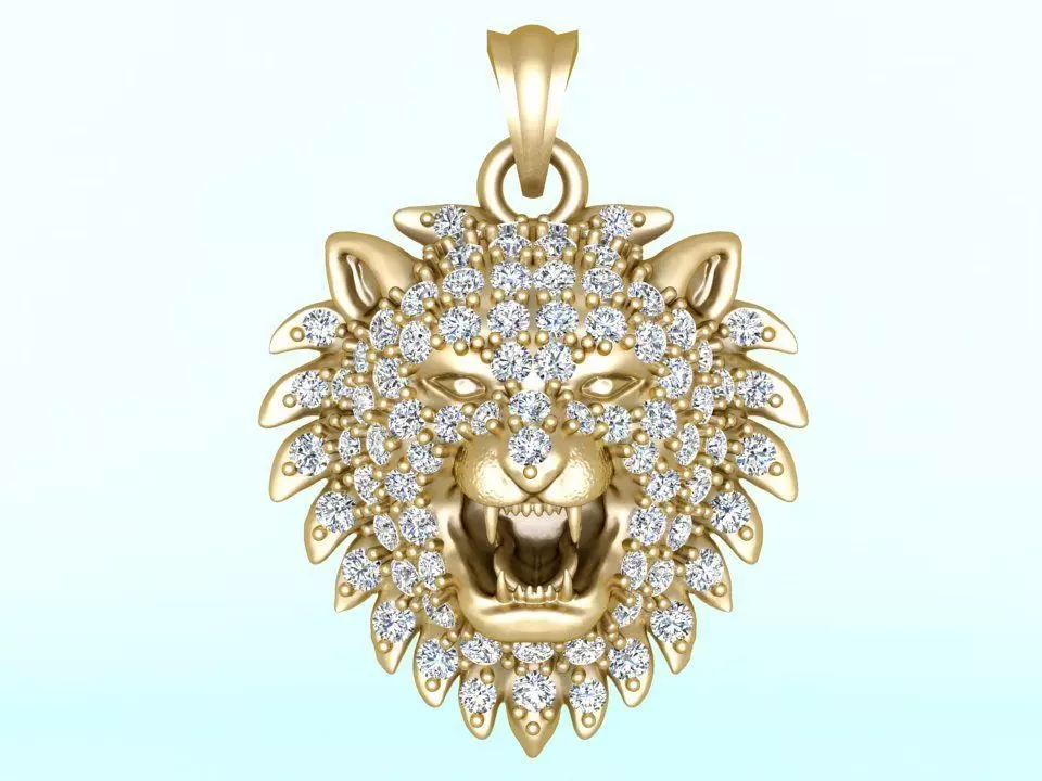 Tiger Pendant - Lion pendant - N6145 3D print model