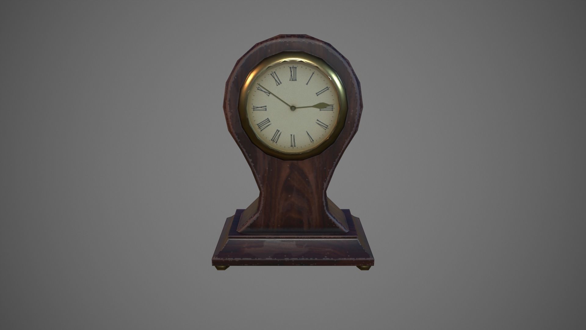 Desk Clock Free low-poly 3D model_2